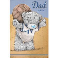 Bear With Football Me to You Bear Fathers Day Card Image Preview